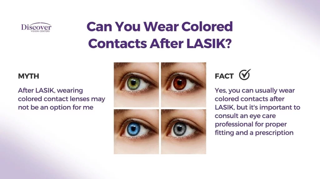 Can You Wear Colored Contacts after LASIK?