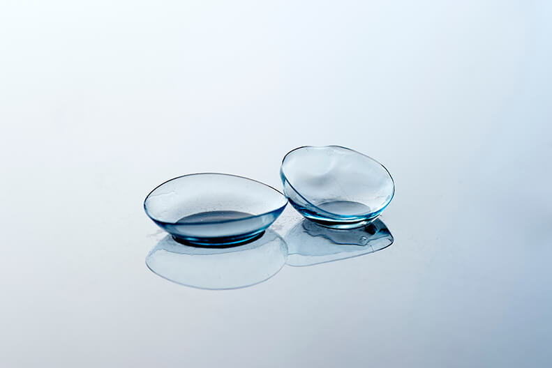 Closeup of Contact Lenses